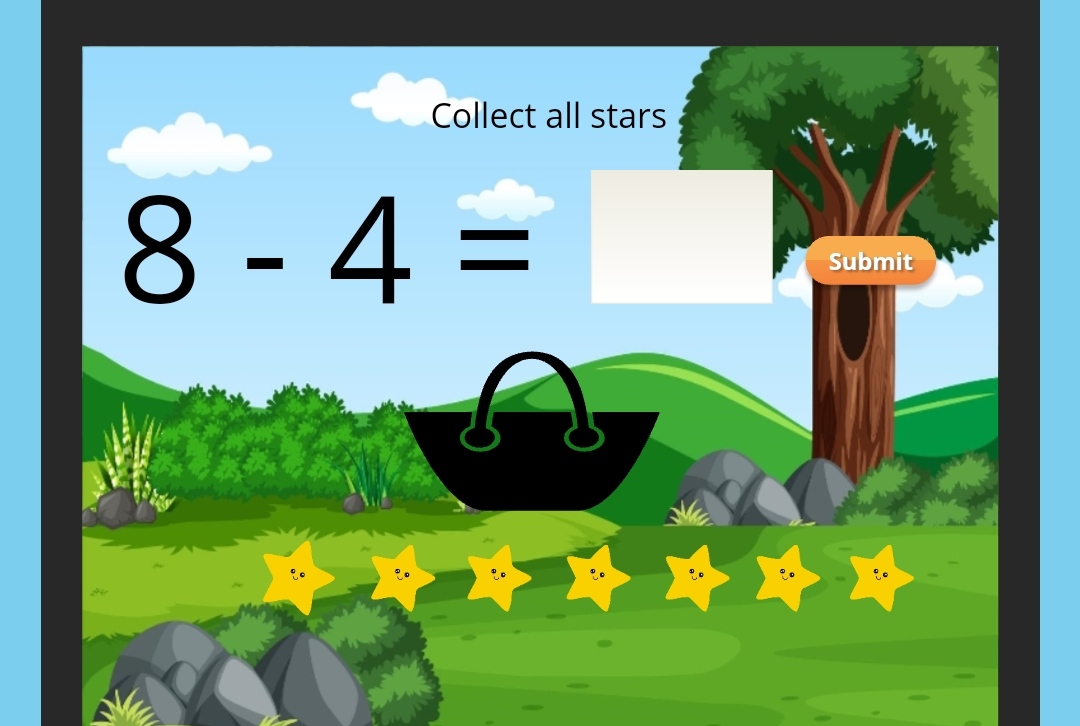 Subtraction up to 20 kindergarten digital interactive worksheet